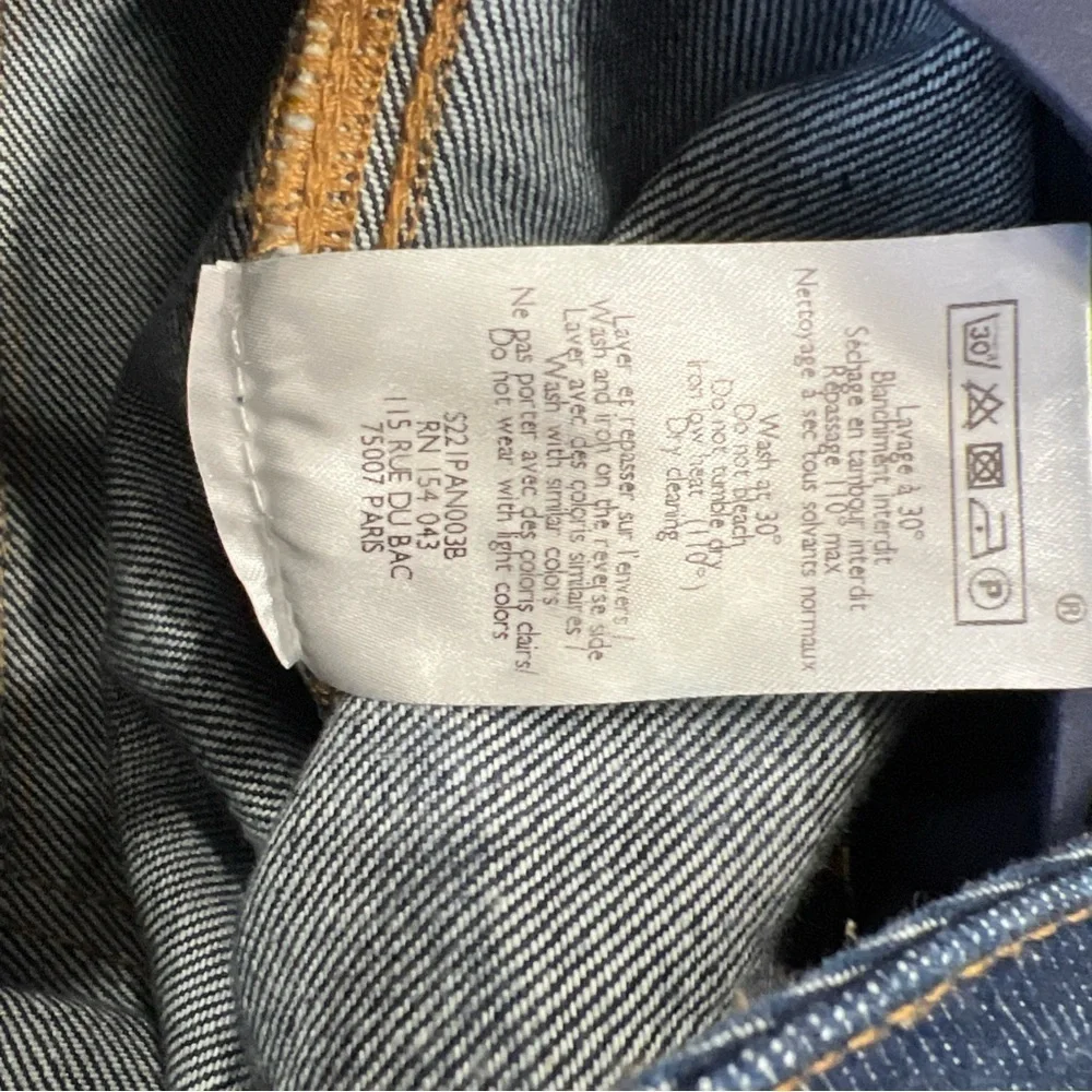 Sezane Brut Sexy Straight Leg Denim Jeans Women’s 27 Dark Wash Slim Fit